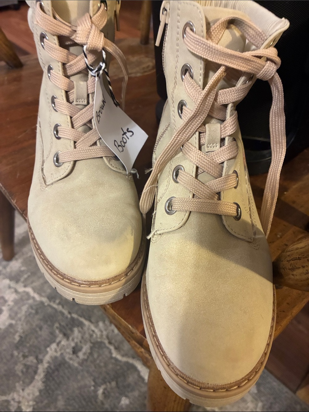 Madden Girl Kurrt Boots in Beige